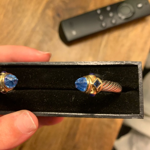 David Yurman Renaissance Bracelet with Blue Topaz - Picture 8 of 10